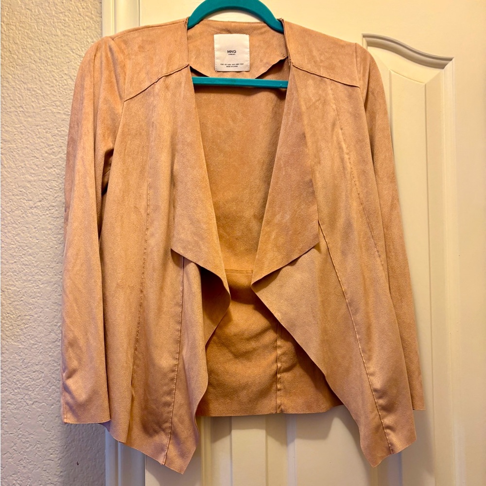 MANGO “Suede” Waterfall Blazer in excellent condition!